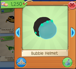 Bubble helmet salesman