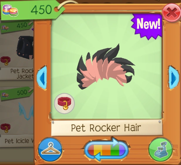Pet Rocker Hair Animal Jam Wiki Fandom