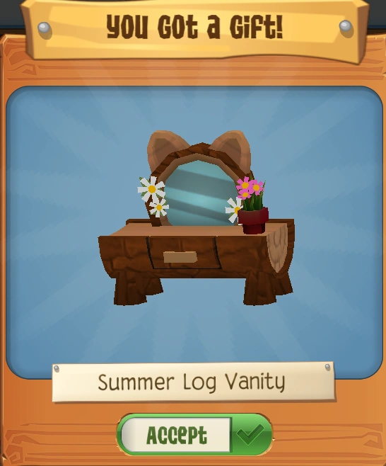 Summer Log Vanity Animal Jam Wiki Fandom