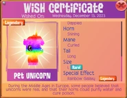 LEGENDARY UNI.png (608 KB) A Legendary Pet Unicorn with a 'Rainbow Galaxy' effect