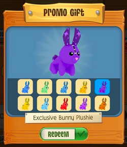 Animal jam bunny plushie clearance