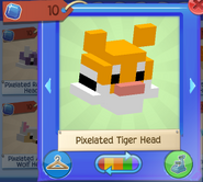 Pixelated tiger head 1