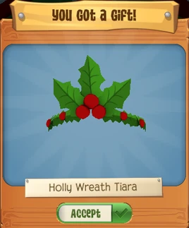 Holly Wreath Tiara