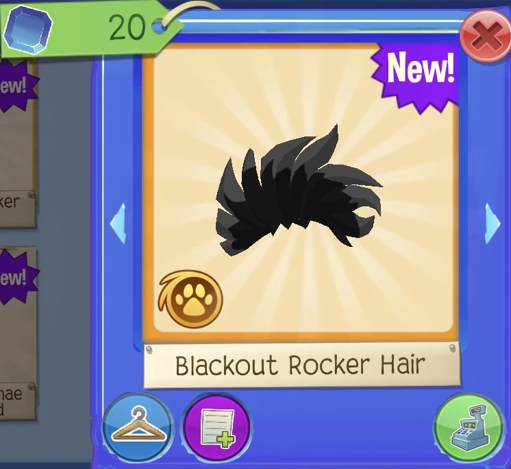Blackout Rocker Hair Animal Jam Wiki Fandom