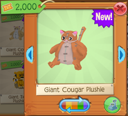 Giant cougar plush 2