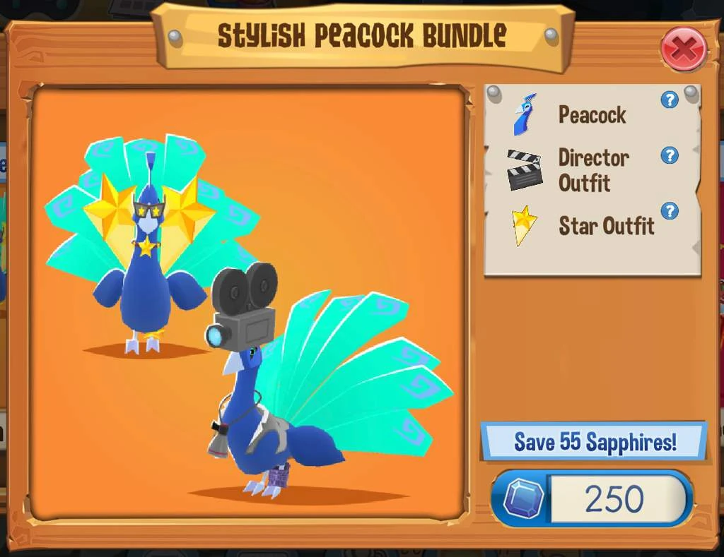 Stylish Peacock Bundle Animal Jam Wiki Fandom