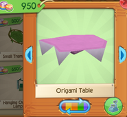 Origami table 4