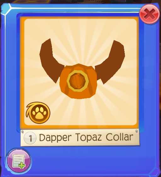 Dapper Topaz Collar Animal Jam Wiki Fandom