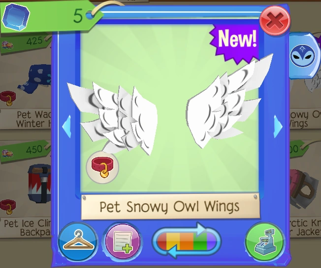 Pet Snowy Owl Wings Animal Jam Wiki Fandom