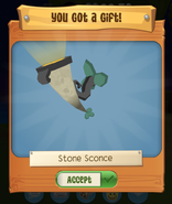 Stone Sconce obtained through Forest Runs