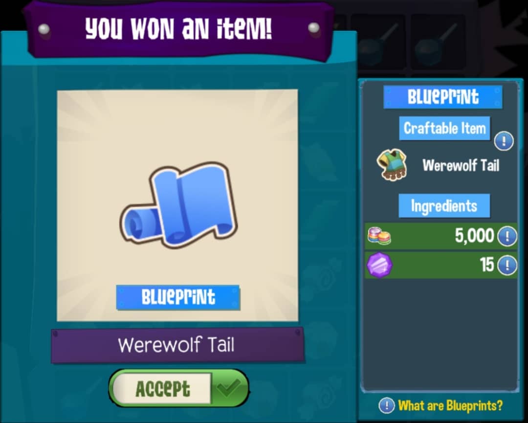 Werewolf Tail/Blueprint | Animal Jam Wiki | Fandom