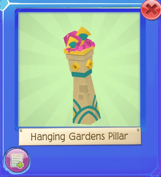 Hanging Gardens Pillar Animal Jam Wiki Fandom