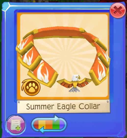 Summer Eagle Collar Animal Jam Wiki Fandom
