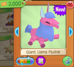 Giant Llama Plushie Animal Jam Wiki Fandom