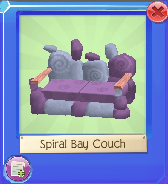 Spiral Bay Couch Animal Jam Wiki Fandom