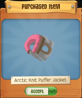 Arctic Knit Puffer Jacket