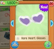 Rare Heart Glasses available on February 6, 2017, at Hot Cocoa Hut