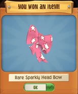 Rare Sparkly Head Bow from Mystery Treasure Hunt.