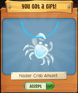 White variant that is received after catching 40,000 Fiddler Crabs.