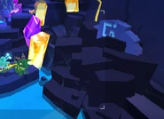 The Phantom Dungeons entrance covered by rocks