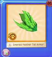 Emerald feather tail