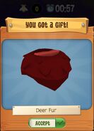 Deer Fur obtained through Pack Runs