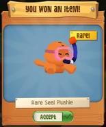 Rare Seal Plushie prize
