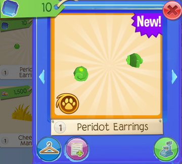 Peridot Earrings Animal Jam Wiki Fandom