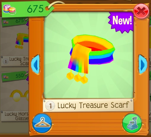 Interface de Lucky Treasure Casino