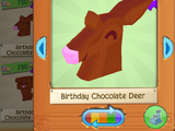Birthday Chocolate Deer