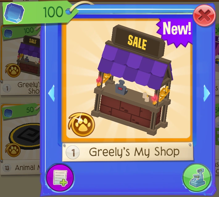 Greely's My Shop Animal Jam Wiki Fandom