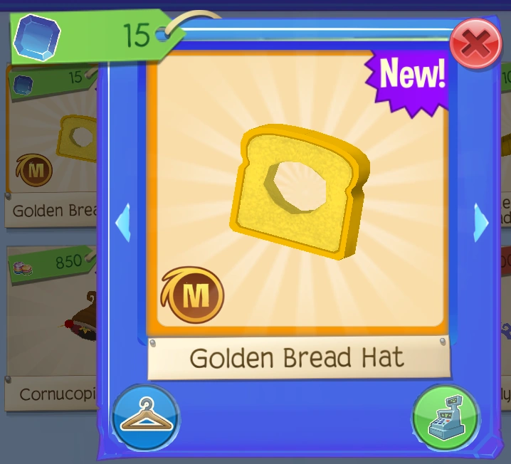 Golden Bread Hat Animal Jam Wiki Fandom