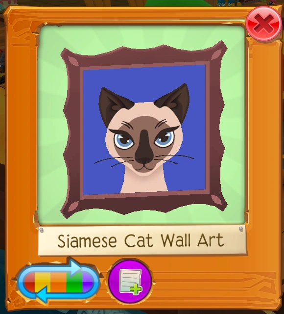 Siamese Cat Wall Art Animal Jam Wiki Fandom