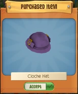 Cloche Hat from the bundle.