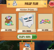 Yeti Mask from the Arctic Wolf Treasure Hunt