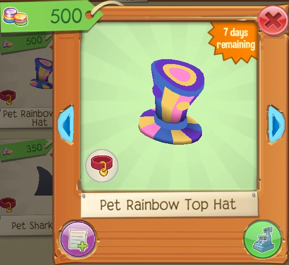 Pet Rainbow Top Hat Animal Jam Wiki Fandom