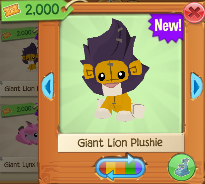 giant lion plushie aj