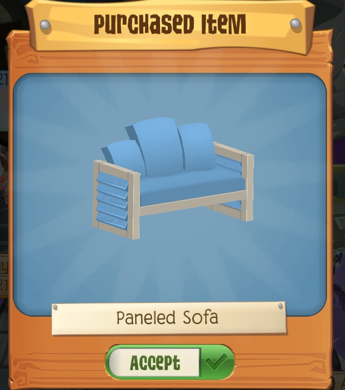 Paneled Sofa Animal Jam Wiki Fandom