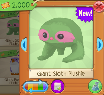 Sloth plushie sale aj
