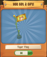 Tiger Flag from the Royal Tiger bundle
