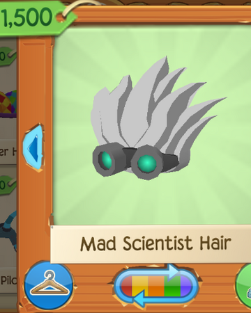 mad scientist hair roblox