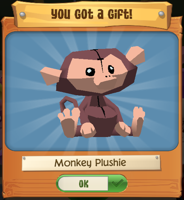 Monkey Plushie, Animal Jam Wiki