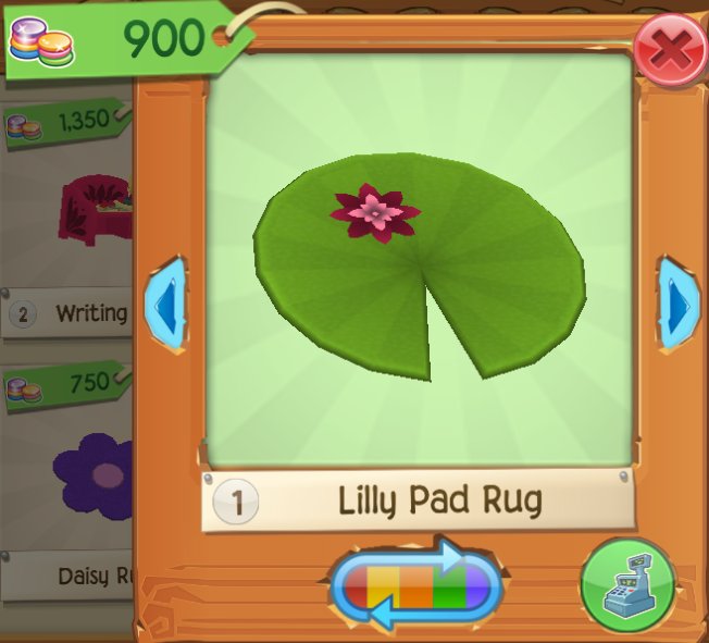 Lily Pad Counting Fun - Rectangle Large Rug