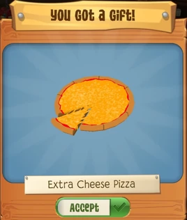 Extra cheese pizza