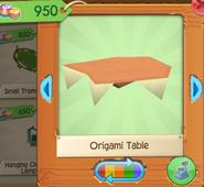 Origami table 5