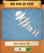 Rare Bone Tail from Mystery Treasure Hunt