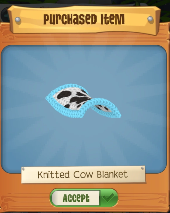 Knitted Cow Blanket Animal Jam Wiki Fandom