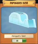 Penguin's Sled from the Pet Rockhopper Bundle