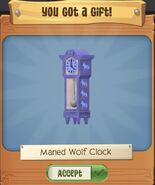 Maned Wolf Clock from Daily Spin