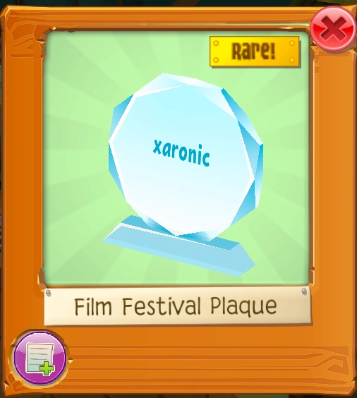 Film Festival Plaque Animal Jam Wiki Fandom